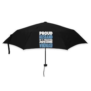 Fière épouse d’un sacré bon vigneron - Parapluie standard - noir - Devant