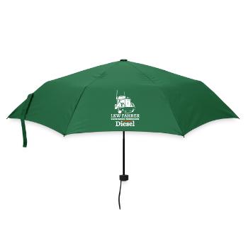 LKW Fahrer - Essen Fleisch Trinken Bier... - Regenschirm (klein) - Flaschengrün - Vorne
