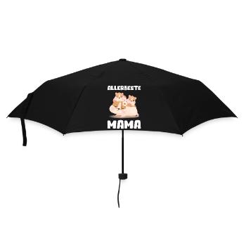 Allerbeste Mama Deko Frauen Geburtstag Geschenk - Regenschirm (klein) - Schwarz - Vorne