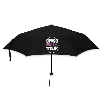 Schweiz Girls Tour - Regenschirm (klein) - Schwarz - Vorne