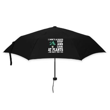 Funny Plant Saying - Umbrella (small) - black - Front