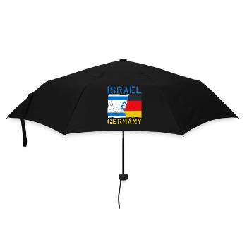 Israël Allemagne Origine Drapeau national - Parapluie standard - noir - Devant