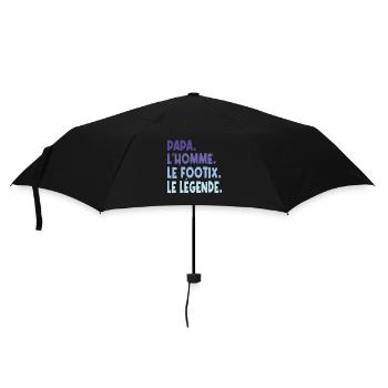 papa. l'homme. le footix. le légende. - Parapluie standard - noir - Devant