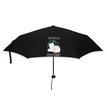 Alpaka Lama Alpakas Tier - Regenschirm (klein) - Schwarz - Vorne