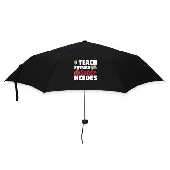 I teach future superheroes Funny - Umbrella (small) - black - Front