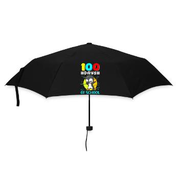 100 jours d’école Enfants Cadeau d’élève - Parapluie standard - noir - Devant