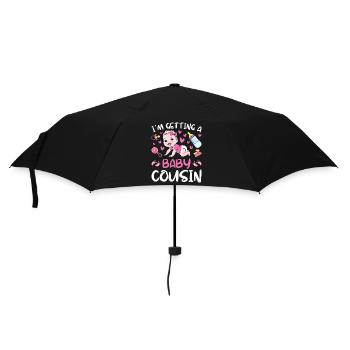 I'm Getting A Baby Cousin Baby Team Gender Reveal - Umbrella (small) - black - Front