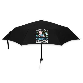 I'm Getting A Baby Cousin Baby Team Gender Reveal - Umbrella (small) - black - Front
