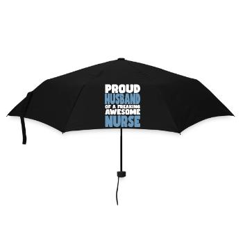 Stolze Ehefrau Eines Verdammt Guten - Regenschirm (klein) - Schwarz - Vorne