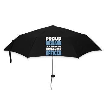 Proud wife of a damn good officer - Umbrella (small) - black - Front