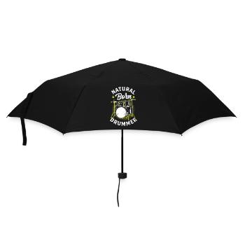 Un batteur né, batteur, batteur, tambour - Parapluie standard - noir - Devant