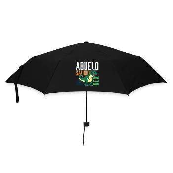 Abuelosaurio Rex I Funny Grandpa T-Rex - Regenschirm (klein) - Schwarz - Vorne