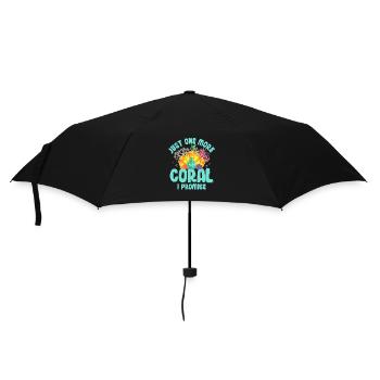 Juste un corail de plus que je promets aux poissons propriétaires d’aquarium - Parapluie standard - noir - Devant