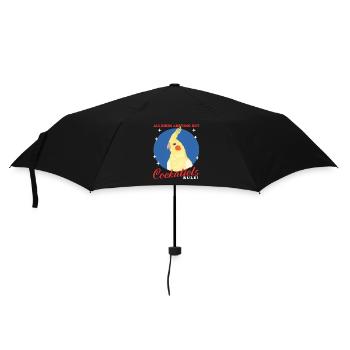 Cockatiels Bird Bird Owner Gift - Umbrella (small) - black - Front