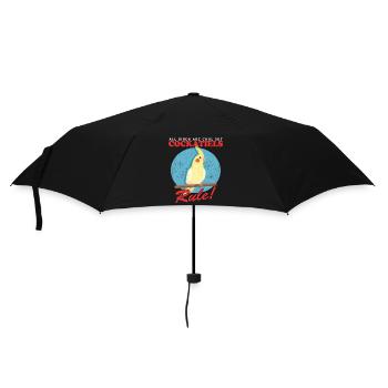 Cockatiels Bird Owner Bird Gift - Umbrella (small) - black - Front