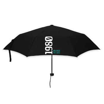 Anniversaire 1980 vintage 1980 - Parapluie standard - noir - Devant