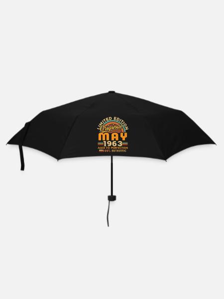 Cadeau D'anniversaire Nées En Mai 1963 - Parapluie standard - noir