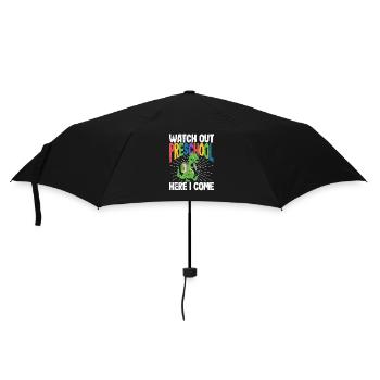 Attention preschool, here I come Dinosaurs - Umbrella (small) - black - Front