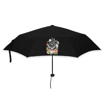 Fleurs de lion - Parapluie standard - noir - Devant