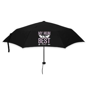 My mother is the best. Mommy too genial. - Umbrella (small) - black - Front