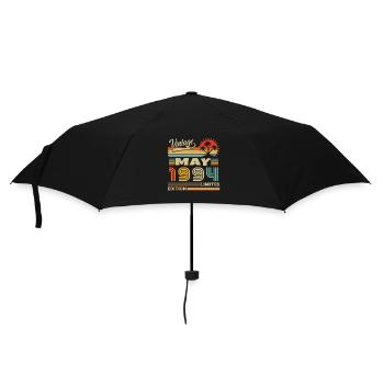 May 1994 Vintage Born in May 1994 Anniversary - Umbrella (small) - black - Front