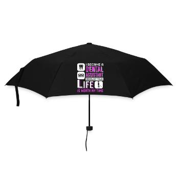 Dental Assistant I Became A Dental Assistant - Umbrella (small) - black - Front