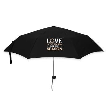 Love is the reason for the season - Umbrella (small) - black - Front