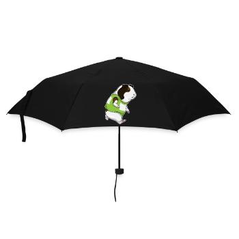 Cochon d’Inde joggeur jogging sport - Parapluie standard - noir - Devant
