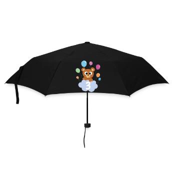 Gift 3 years birthday boy or girl - Umbrella (small) - black - Front