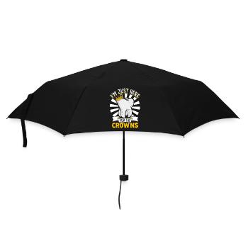 Je suis là pour les couronnes - dentiste - Parapluie standard - noir - Devant