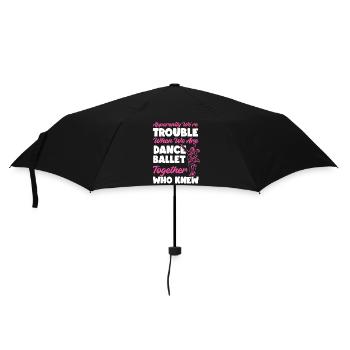 Ballet Dancer Dance Girl Ballerina - Umbrella (small) - black - Front