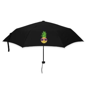 Wasserball Obst Ananas Sommer Schwimmen Team Spiel - Regenschirm (klein) - Schwarz - Vorne