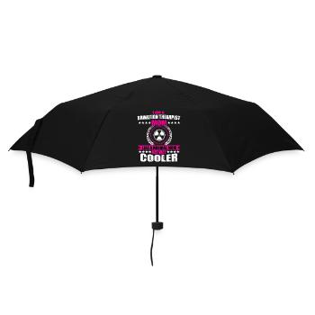 Funny Radiation Therapist Mom - Umbrella (small) - black - Front