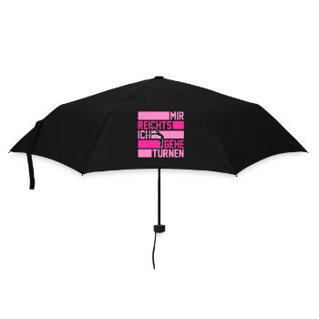 Turnen Gymnastik Turner - Regenschirm (klein) - Schwarz - Vorne