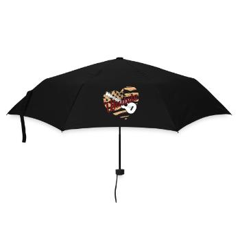 Ukulele Ukulele Flag - Umbrella (small) - black - Front