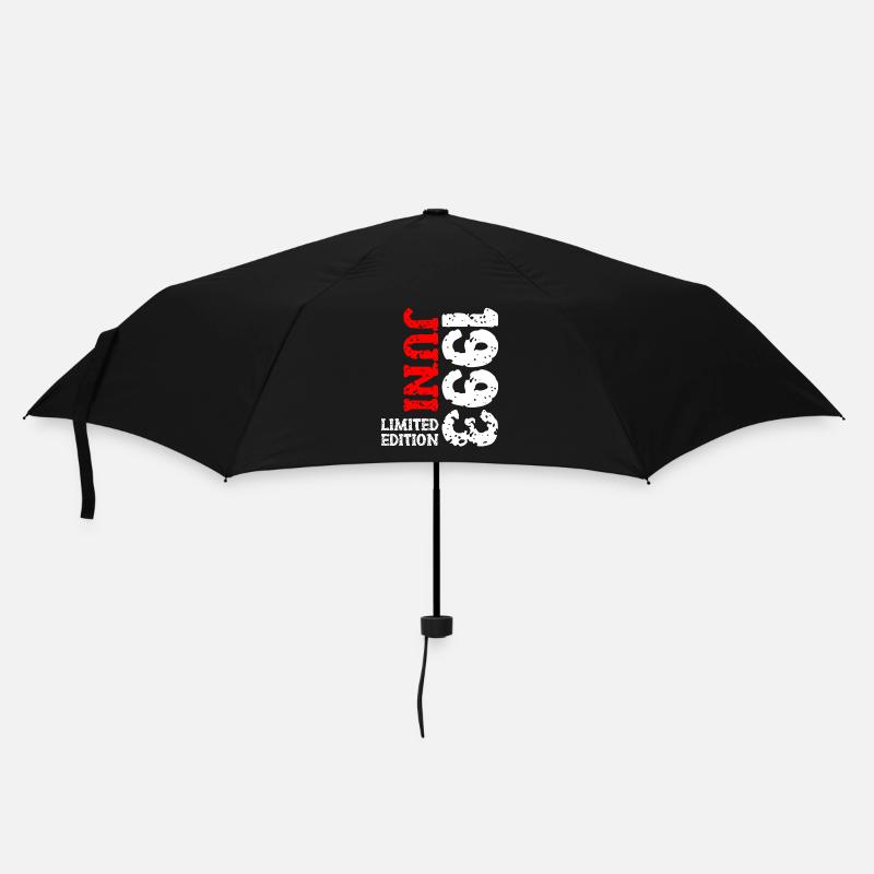 1993 Juni Limited Edition Geburtstag Geschenk - Regenschirm (klein) - Schwarz