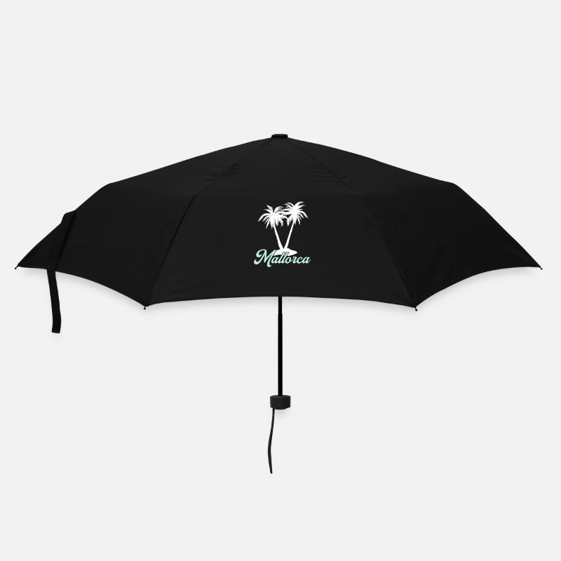Mallorca - Regenschirm (klein) - Schwarz