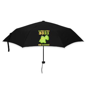 Kindergarten 2023 Ich Komme Jungen Kita Geschenk - Regenschirm (klein) - Schwarz - Vorne