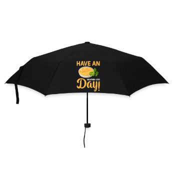 Ich wünsche Ihnen einen aquafaba-lous Tag - Regenschirm (klein) - Schwarz - Vorne