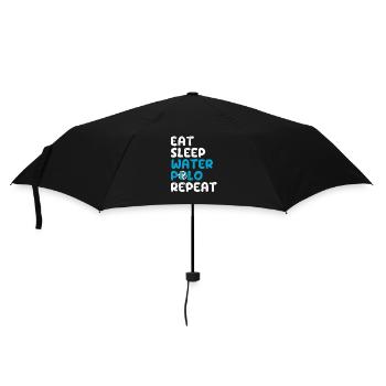 Eat Sleep Water Polo Repeat Funny Sports Fan - Umbrella (small) - black - Front