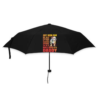 Papa bouledogue - Parapluie standard - noir - Devant
