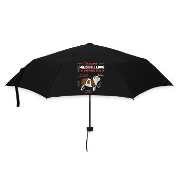 5 règles pour les propriétaires de bouledogues anglais - Parapluie standard - noir - Devant
