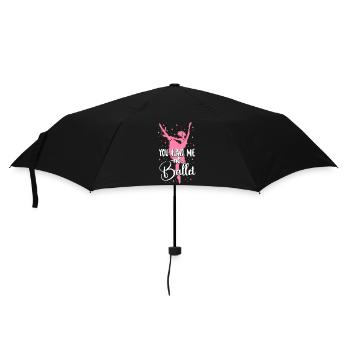 Ballet Dancer Dance Girl Ballerina - Regenschirm (klein) - Schwarz - Vorne
