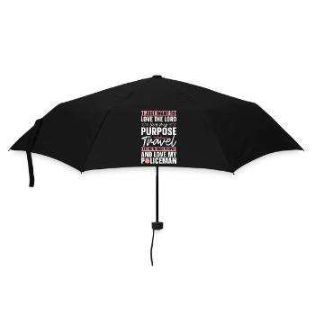 Police Officer I Just Want To Love The Lord Police - Umbrella (small) - black - Front