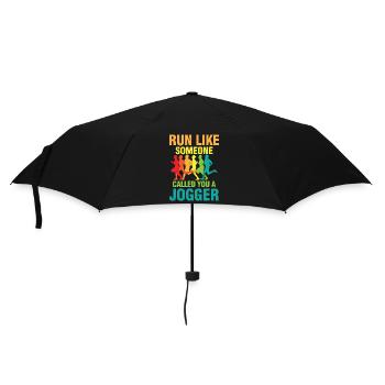 Run Like Someone Called You A Jogger - Regenschirm (klein) - Schwarz - Vorne