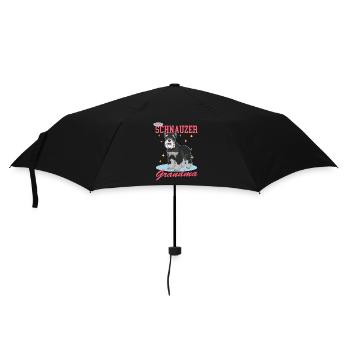 Zwergschnauzer Grandma Schnauzer Hund Geschenk - Regenschirm (klein) - Schwarz - Vorne