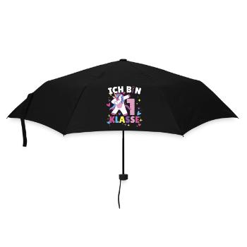 Ich bin 1. Klasse - Regenschirm (klein) - Schwarz - Vorne