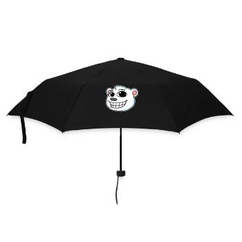 Polar Bear Head - Umbrella (small) - black - Front