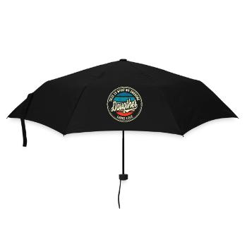 Beste Tochter so sieht eine Familie Retro Geschenk - Regenschirm (klein) - Schwarz - Vorne