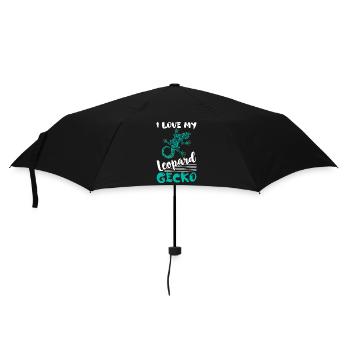 J’aime mon réptile amoureux lézard gecko lézard - Parapluie standard - noir - Devant